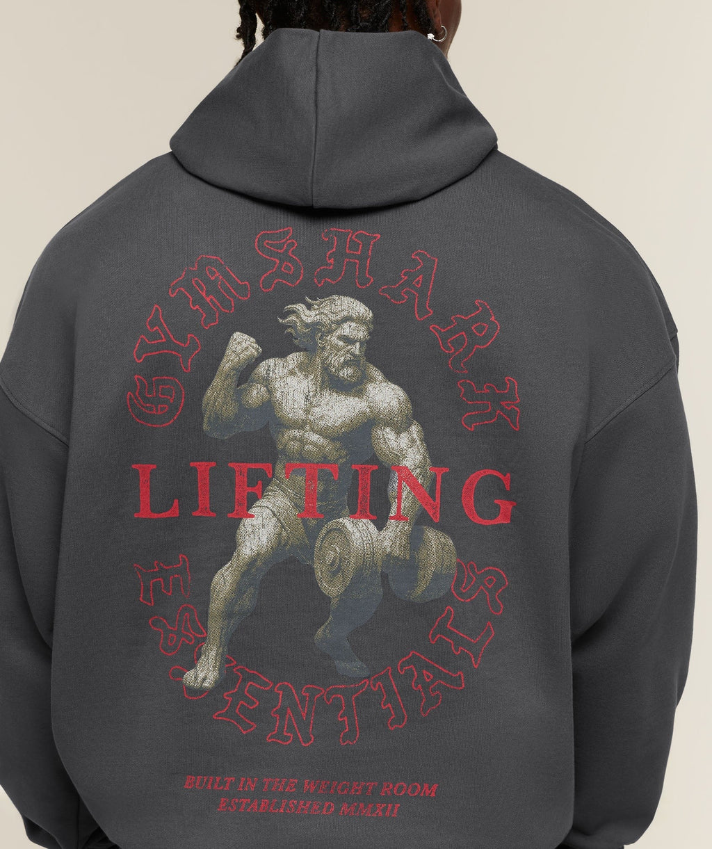 Lifting Statue Graphic Hoodie