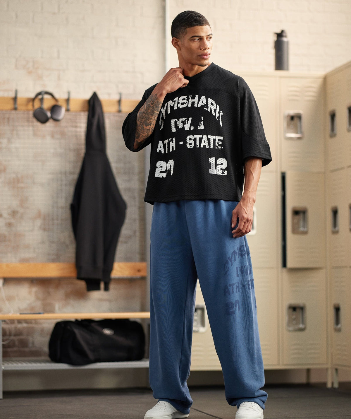 Graphic Mesh Oversized Tee