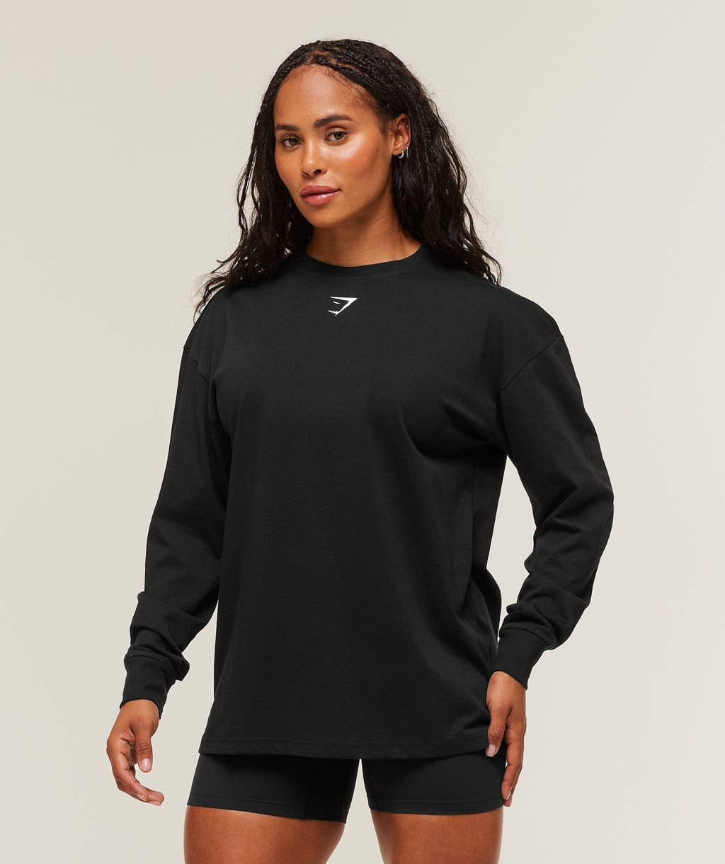 For The Ones Who Show Up Graphic Long Sleeve Top