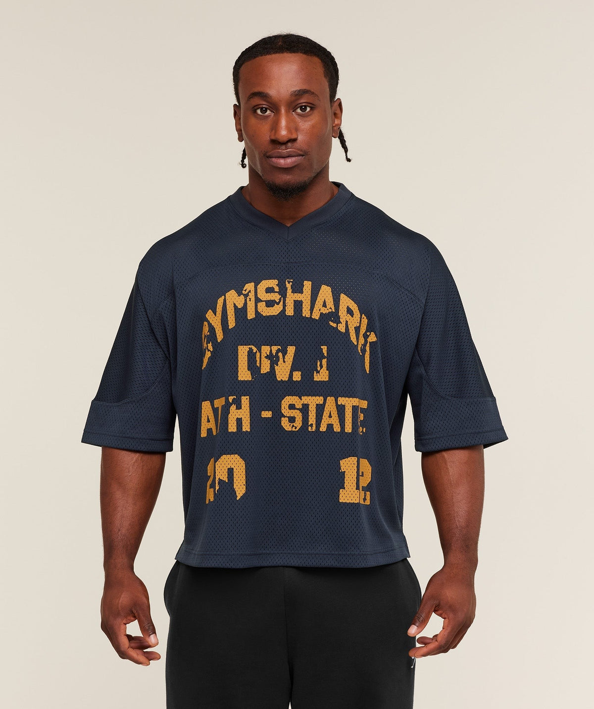 Graphic Mesh Oversized Tee