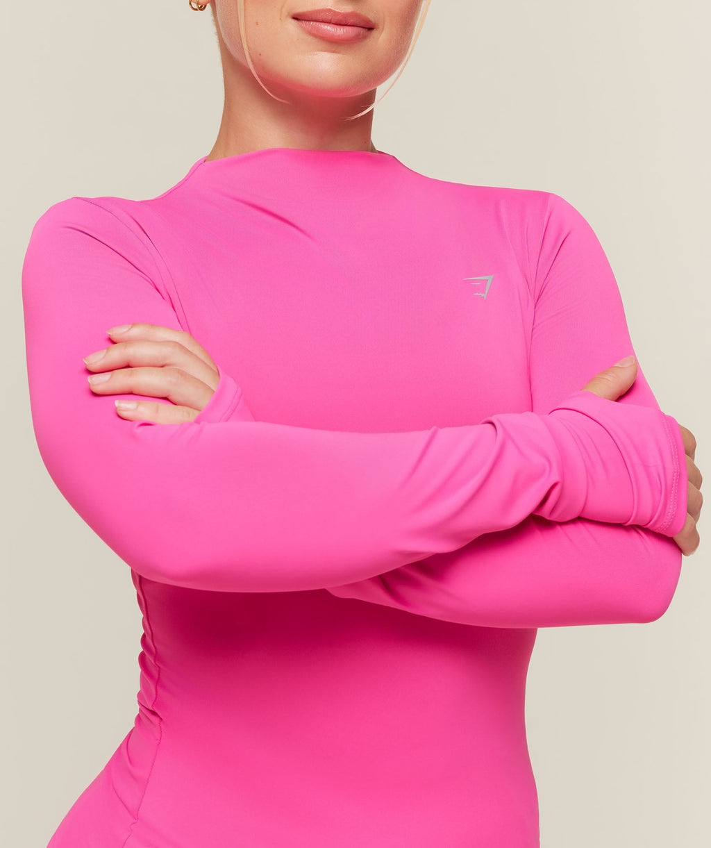 Running High Neck Long Sleeve Top