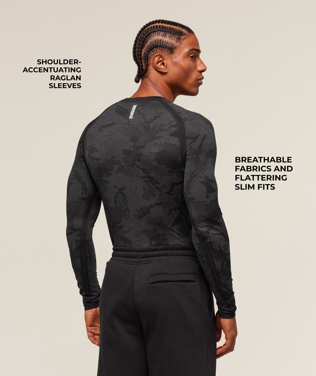 Geo Seamless Long Sleeve Tee