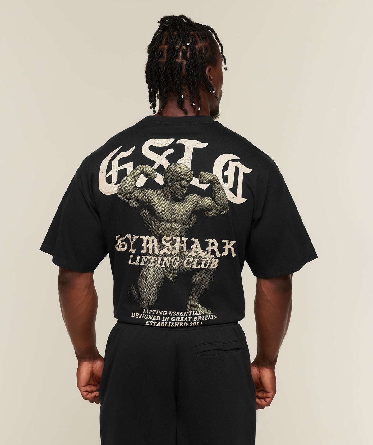 Lifting Statue Graphic Hoodie
