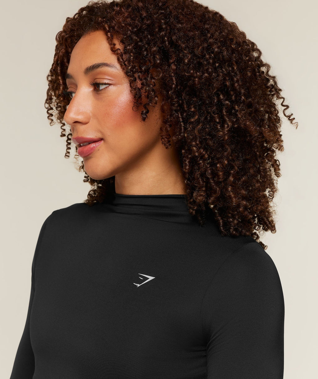 Running High Neck Long Sleeve Top