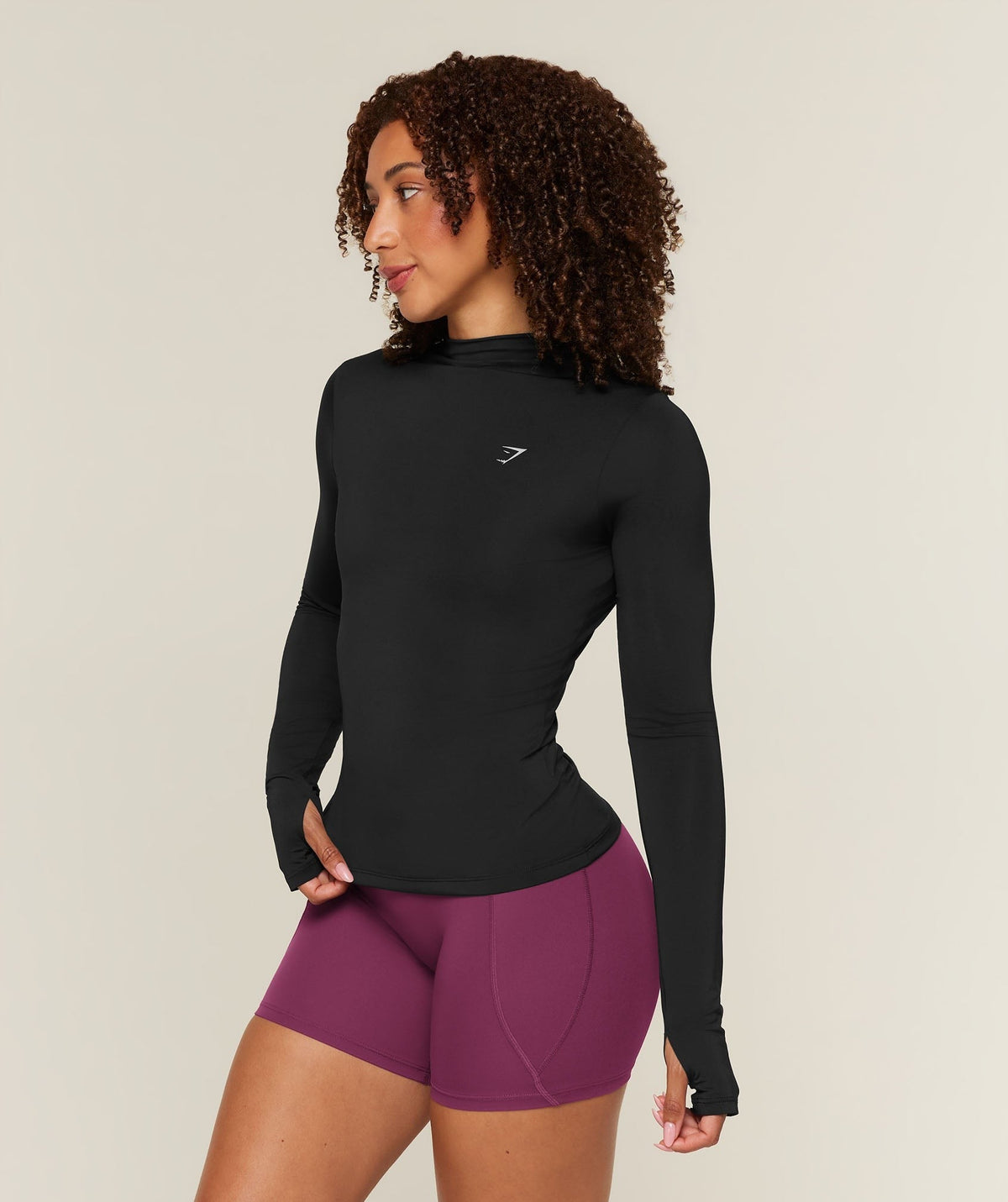 Running High Neck Long Sleeve Top