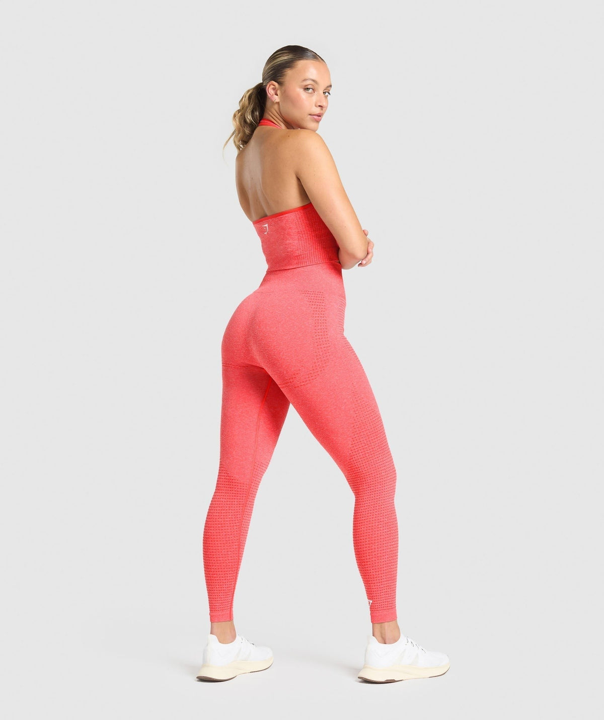 Vital Halter Neck Tank With Shelf