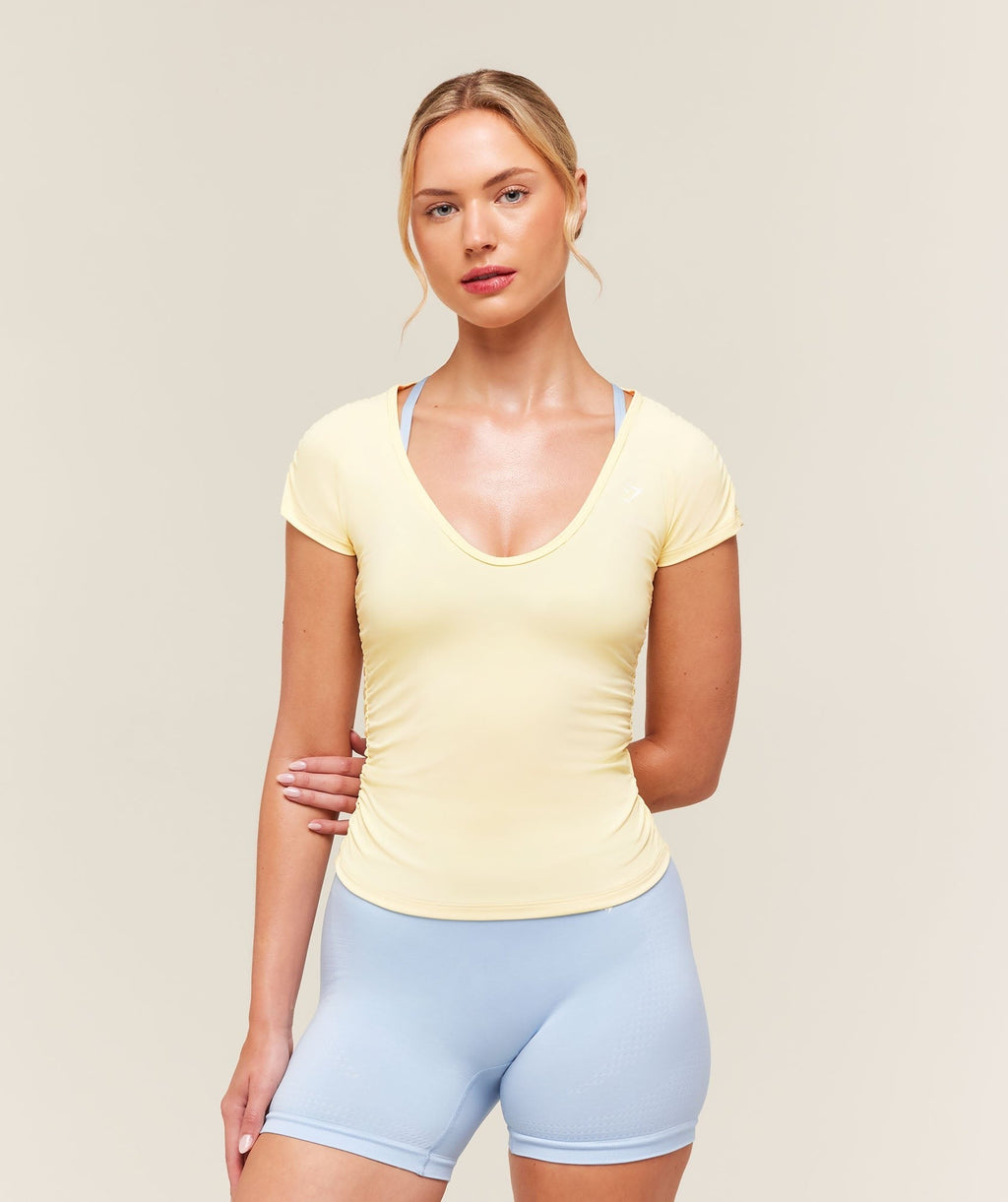 Training Ruche Cap Sleeve Tee