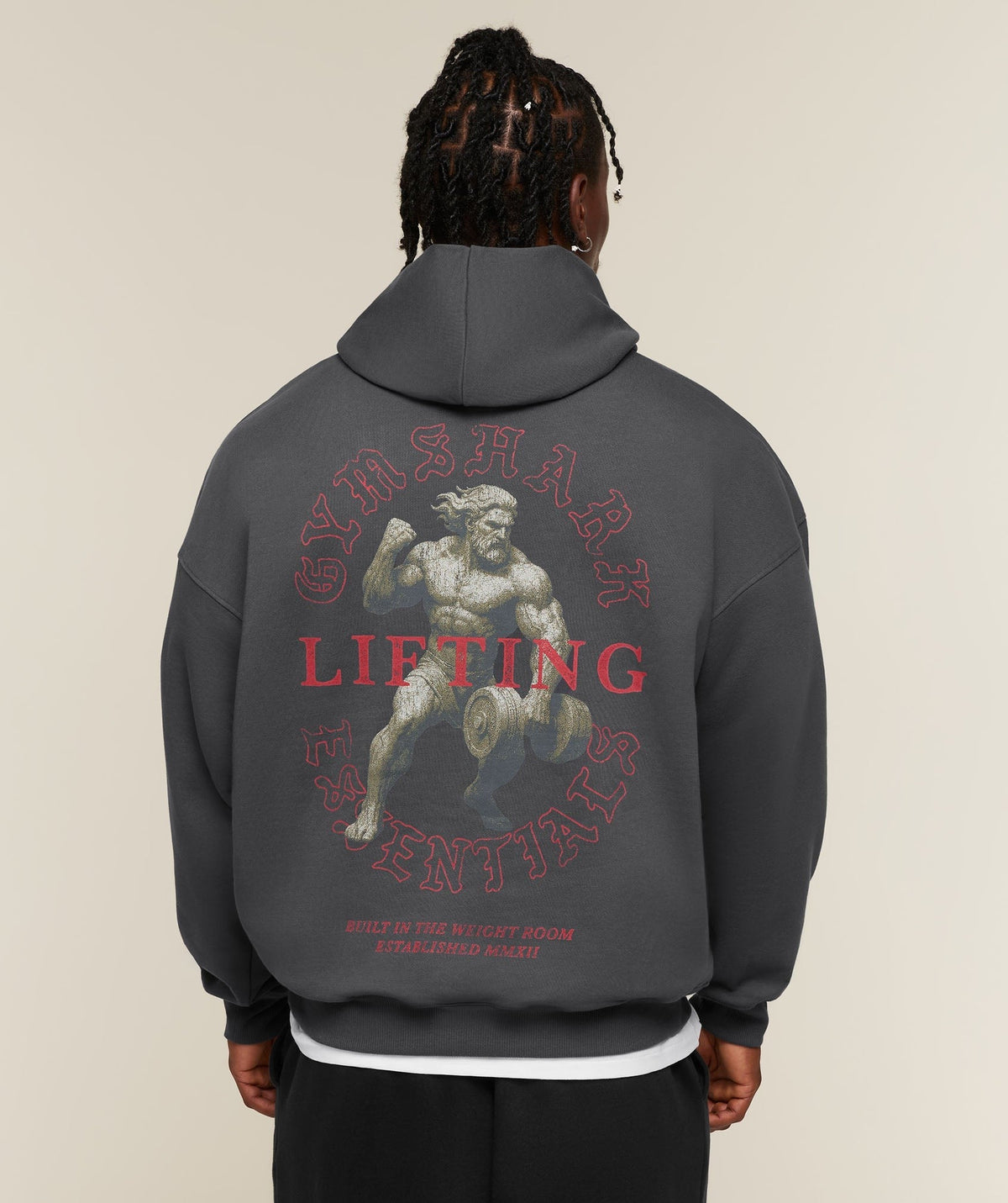 Lifting Statue Graphic Hoodie