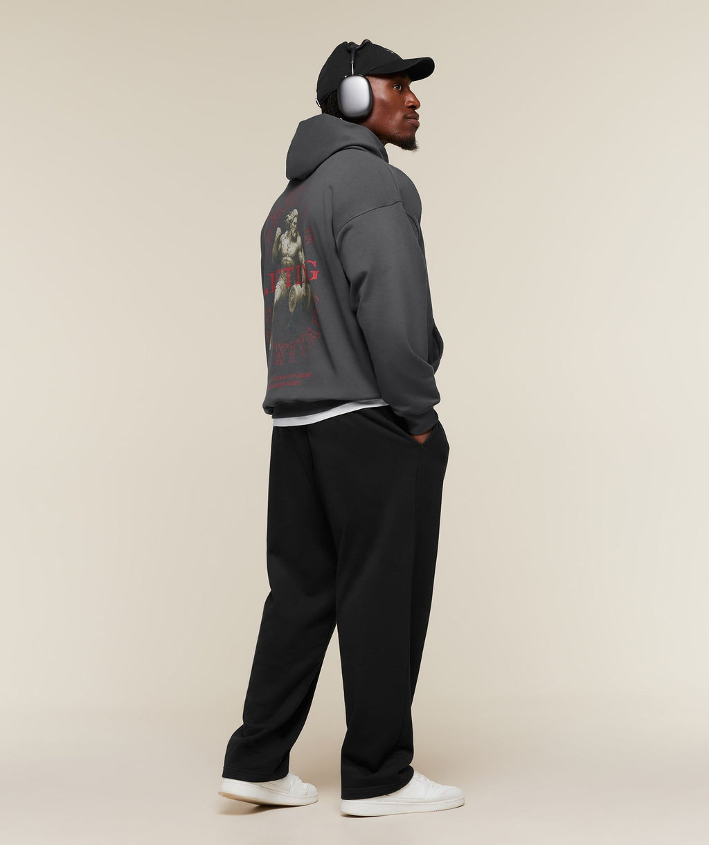 Lifting Statue Graphic Hoodie