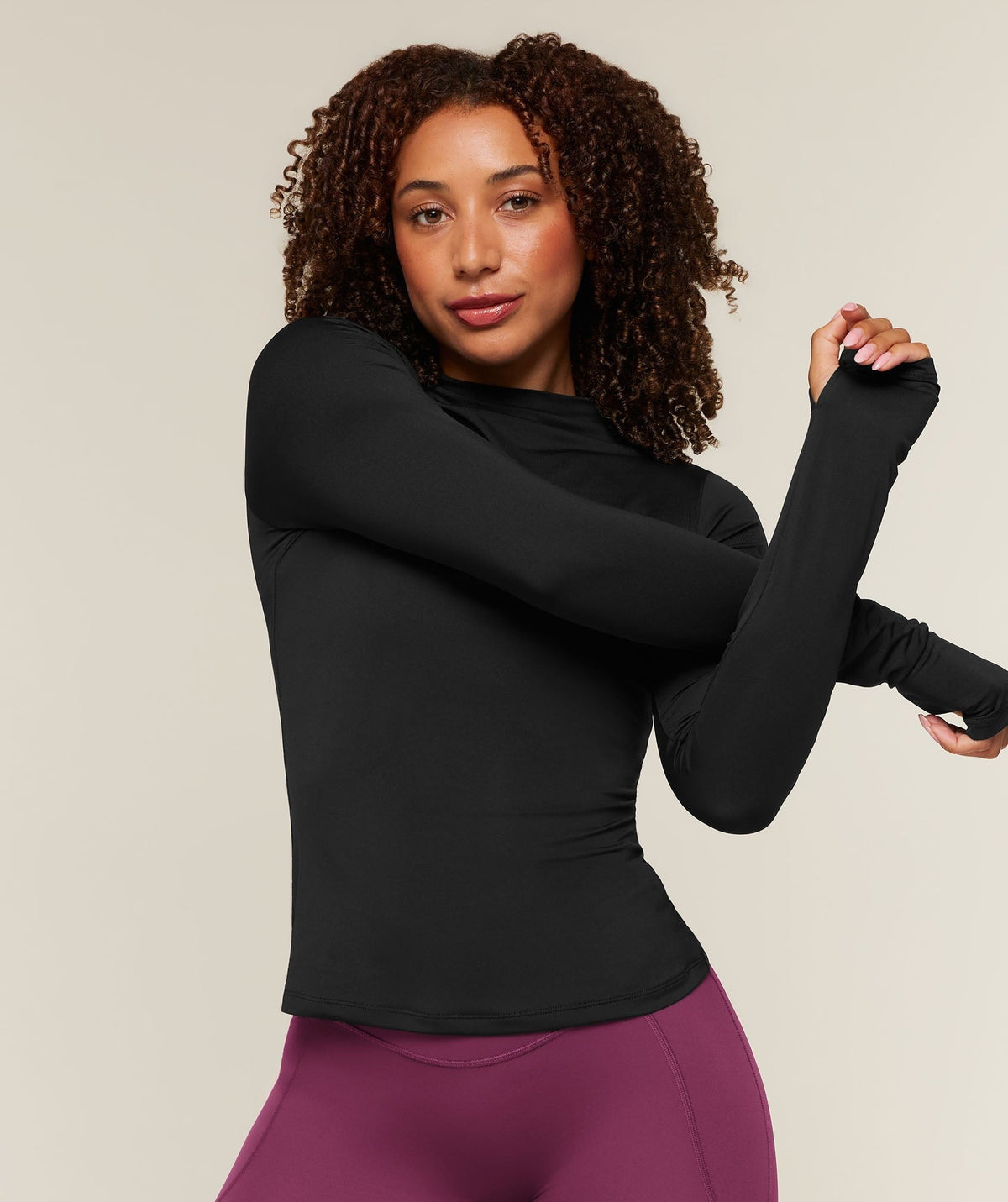 Running High Neck Long Sleeve Top