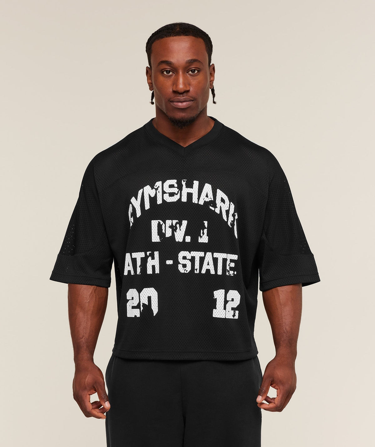 Graphic Mesh Oversized Tee