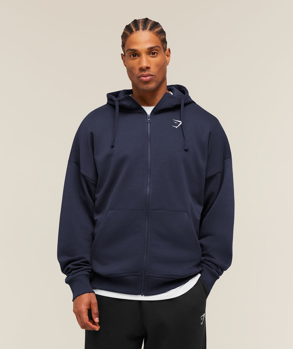 Essential Oversized Zip Up Hoodie