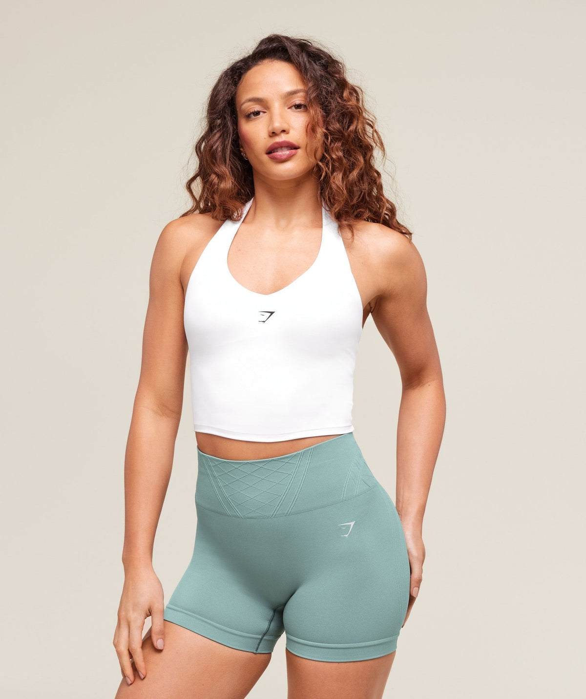 Halter Neck Cami with Shelf