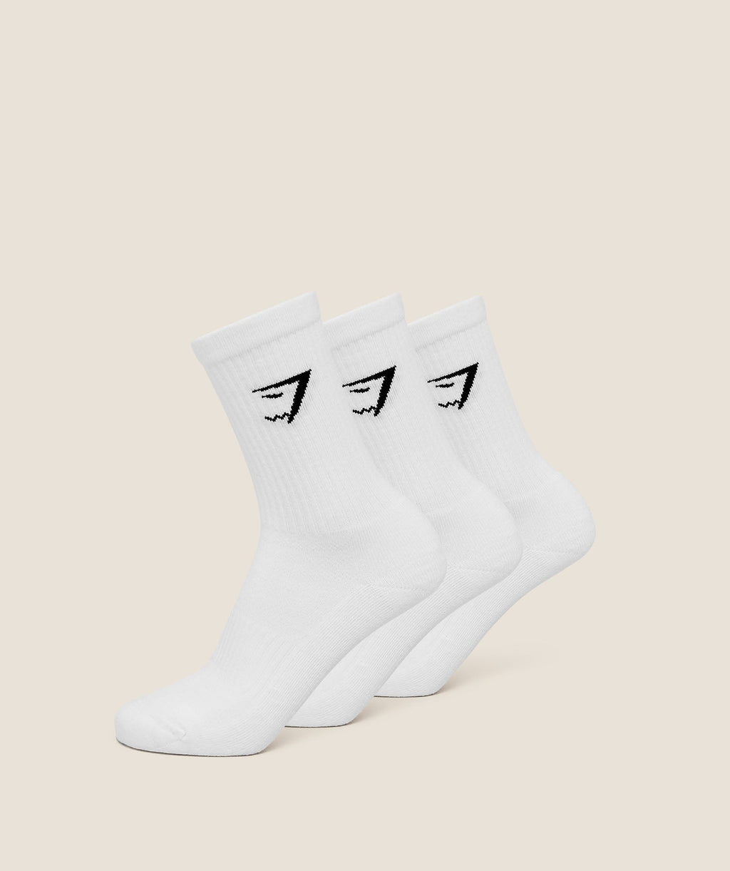 GS Jacquard Quarter Socks 3pk