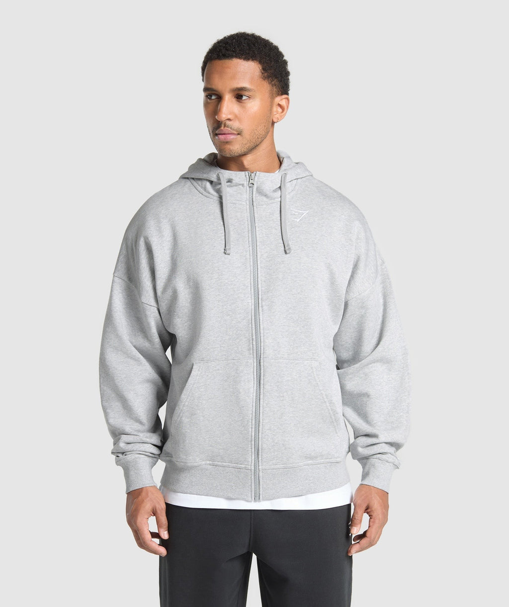 Essential Oversized Zip Up Hoodie