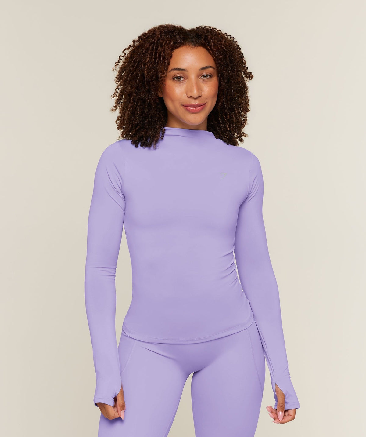Running High Neck Long Sleeve Top