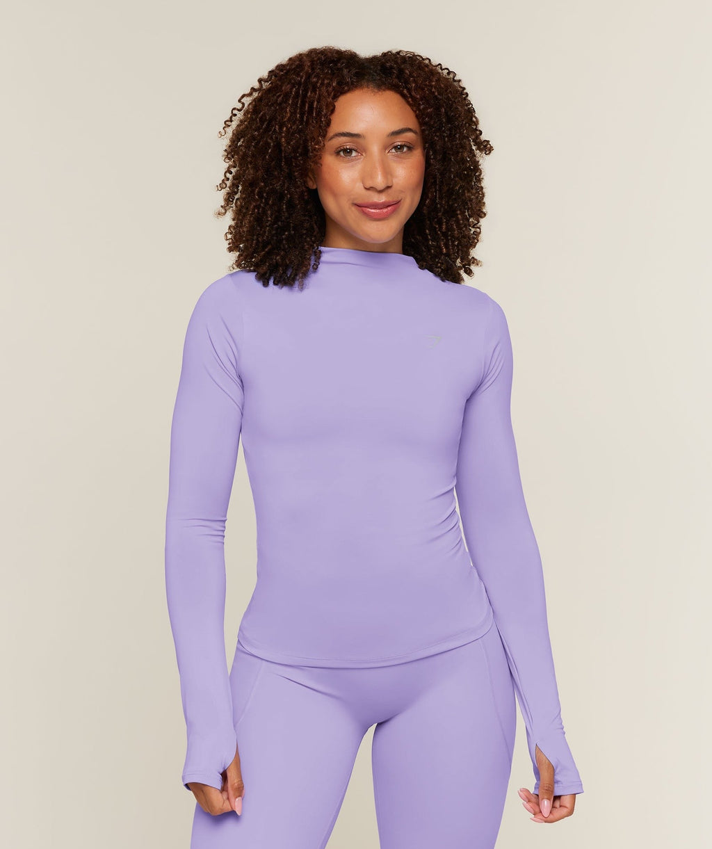 Running High Neck Long Sleeve Top