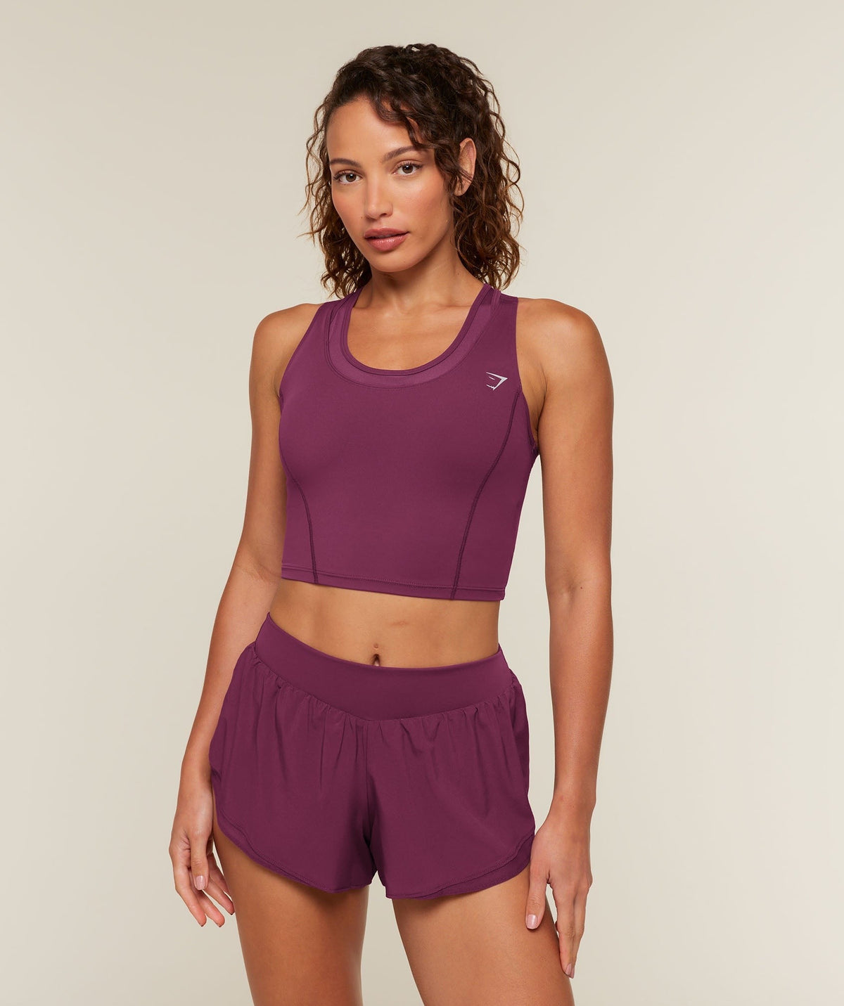Mesh Sleeveless Tank with Shelf