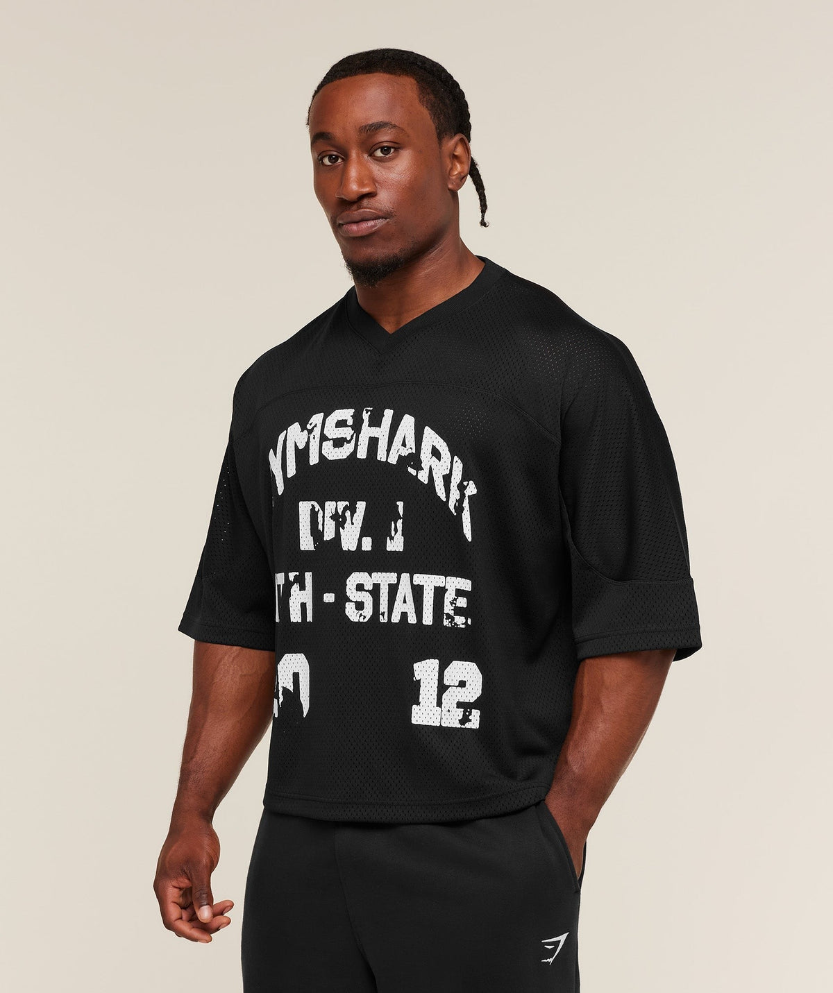 Graphic Mesh Oversized Tee