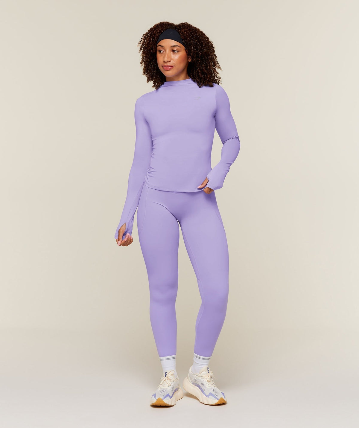 Running High Neck Long Sleeve Top