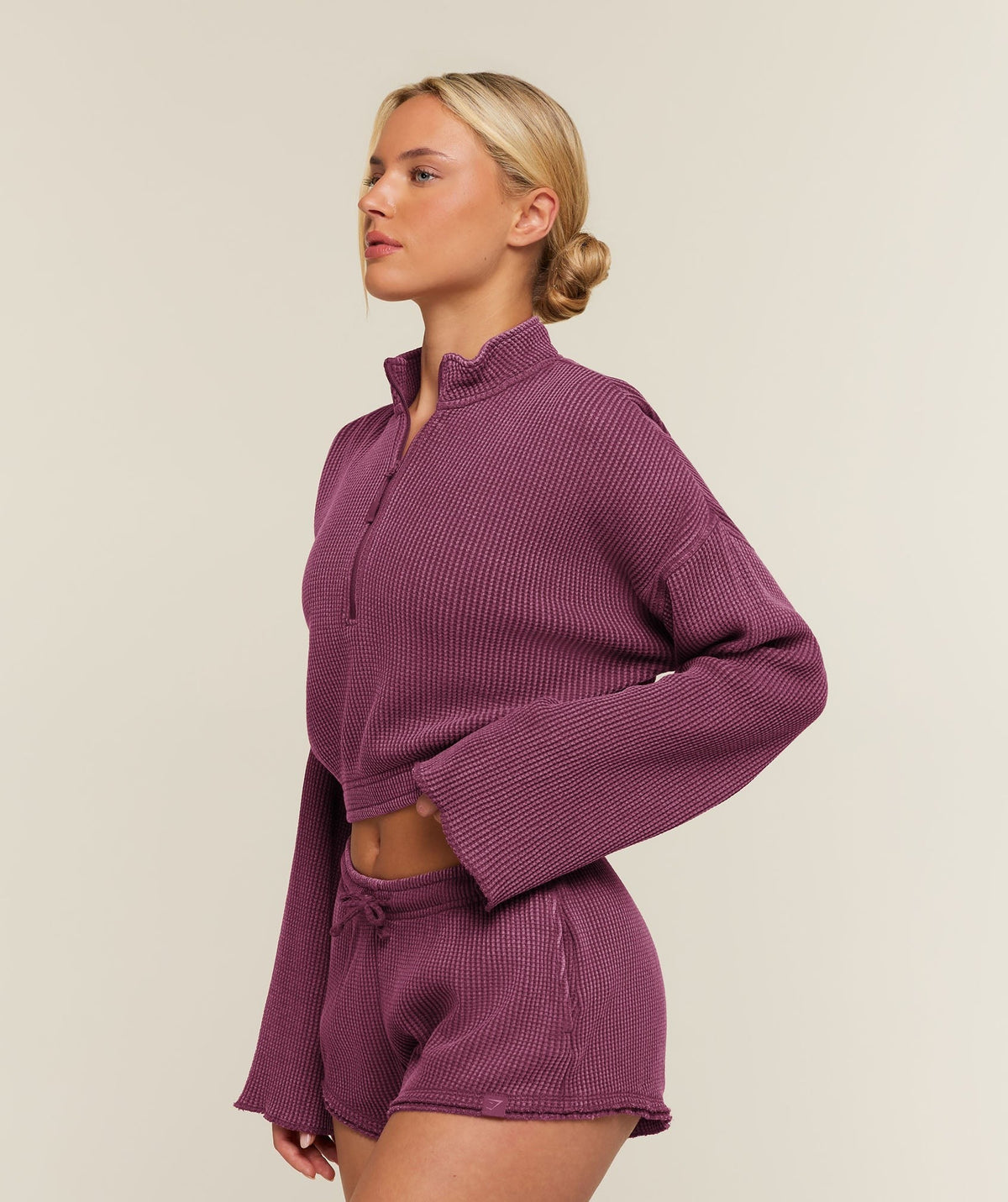 Washed Waffle 1/4 Zip
